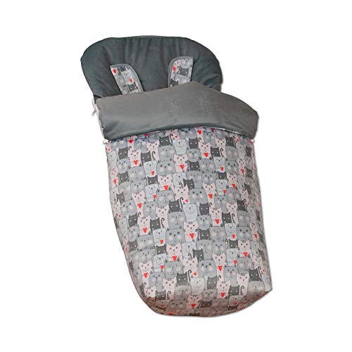 BabyLine 4000000010 Saco para Cadeira Bebé Cinzento Babyline - Forros e sacos de transporte para bebês - saco, cadeira bebé, cinzento