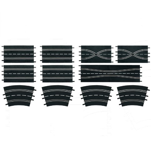 Conjunto de peças para pistas de carros CARRERA DIGITAL 132 Carrera - Acessórios de carro de corrida de brinquedo e pista - preto, plástico, compatível, 3 peças