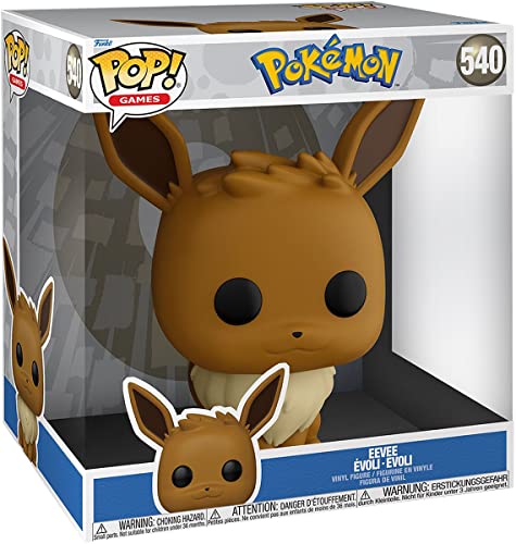 Figura FUNKO Pop! Jumbo: Pokémon-Eevee Evoli Funko - Bonecos de ação e brinquedo - figura, jumbo, vinil, eevee, pokemon
