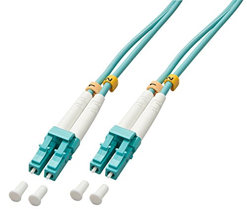 Cabo Fibra Ótica LINDY (LC - 100 m - Azul) Lindy - Cabos de rede - 100 m, om3, full-duplex, fibra ótica