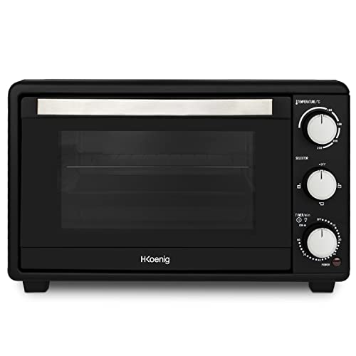 Mini Forno Elétrico H.Koenig FO25 | Aço inoxidável H.Koenig - Fornos de bancada e torradeiras - mini, forno elétrico, h.koenig fo25, aço inoxidável