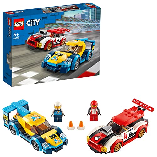 LEGO City - Carros de Corrida - 60256 (Idade Mínima: 5) LEGO - Blocos de encaixe - lego, carros, corrida, motor elétrico, pilotos