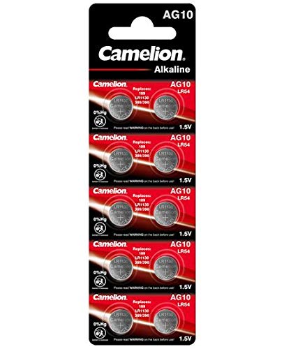 Pilhas Recarregáveis CAMELION AG10/LR54/189/389/LR1130 Camelion - Baterias de uso geral - 1300 mAh, 1.5v, aa lr6, recarregável