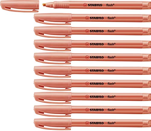 Marcadores Fluorescentes Stabilo Flash (Caixa de 10) Stabilo - Marcadores e marcadores de texto - fluorescentes, 10 unidades, 1 mm, à base de água