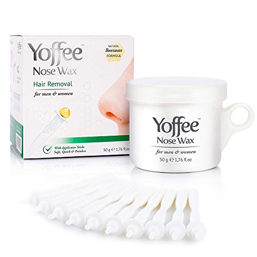 Kit de depilação Yoffee Nose Wax (Cera de abelha - 50 g) YOFFEE - Kits e suprimentos de depilação com cera - cera de abelha, 50 g