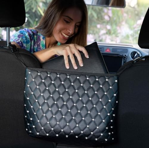 Suporte para Bolsa de Carro com Suporte para Garrafas Upgrade4cars - Organizadores de mesa - suporte, garrafas, fixação integrada, organizador