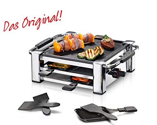 Grelhador de Mesa Rommelsbacher RCC 1000 | Aço inoxidável Rommelsbacher - Torradeiras e grelhadores - antiaderente, aço inoxidável, regulador de temperatura