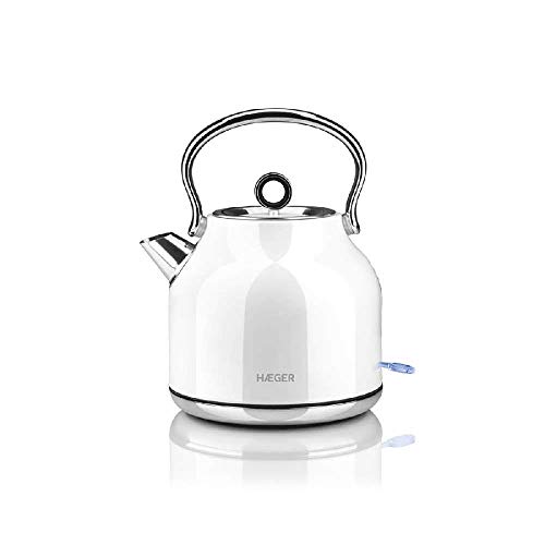 Jarro Elétrico HAEGER Art Deco White (1.7 L - 2200 W) HAEGER - Eletrodomésticos de cozinha - 1.7 L, 2200 W, art déco