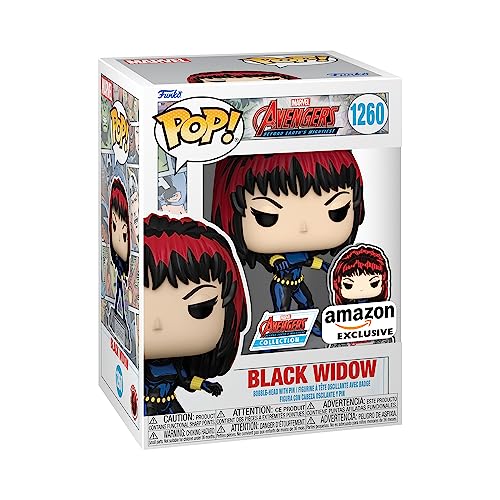 Figura FUNKO Pop! Marvel: A60-Comic Black Widow Funko - Bonecos de ação e brinquedo - pvc, 9 cm, marvel, black widow