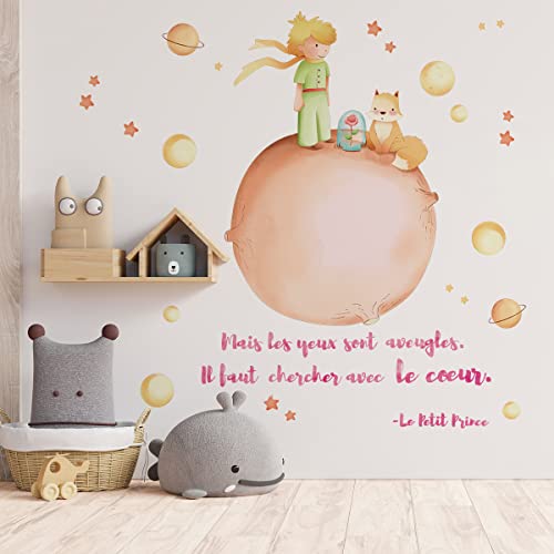 Autocolante RUNTOO The Little Prince (Multicor) Decalplanet - Decalques de decoração para casa - Little Prince, multicor, vinil, 30x90cm