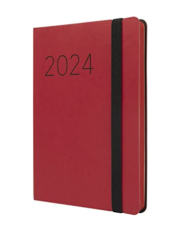 Agenda FINOCAM Flexi Lisa Semana Vista Horizontal 2024 Vermelho Cabero Group 1916, S.A. - Papel de impressora e copiadora - agenda, finocam flexi lisa, semana vista horizontal, 2024, vermelho