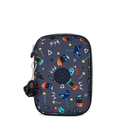Bolsa de Ombro KIPLING 100 Pens (Cinzento) Kipling - Organizadores de mesa - bolsa de ombro, kipling, 26 espaços, canetas, tampa de borracha, cordão