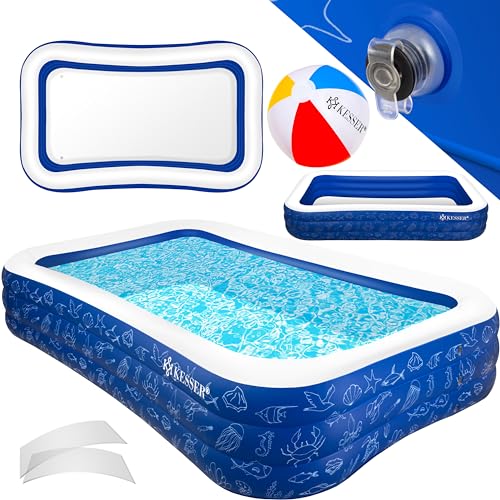 Piscina Insuflável KESSER (Branco - PVC - 305x183cm) KESSER - Brinquedos - pvc, 305x183 cm, branco
