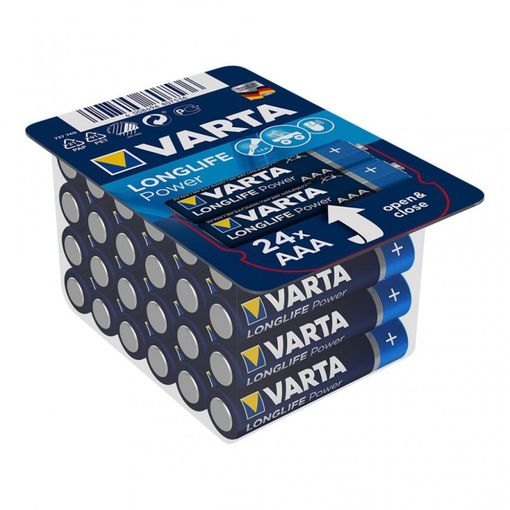 Pilha Não-Recarregável VARTA High Energy AAA Varta - Baterias de uso geral - pilha não recarregável, varta high energy, AAA, 1,5 V, 24 peças