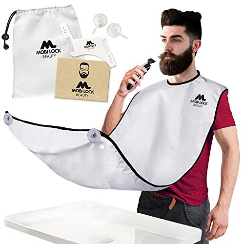 Toalha de Barbear 122X81Cm com Guia de Corte Mobi Lock - Capes e protetores de pescoço para cabeleireiros - toalha, barbear, 122x81cm, guia de corte