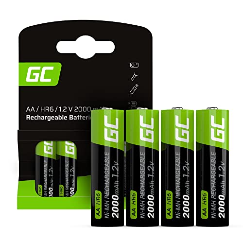 Pilha Recarregável GREEN CELL GR02 (1.2 V - 2000 mAh) Green Cell - Baterias - 2000 mAh, 1.2 V, universal, não reutilizável