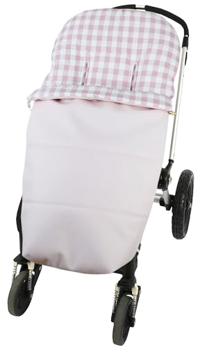 Saco de Dormir para Carrinho de Bebé VICHY POLIPIEL Rosa ANDUMODIN - Móveis para bebês e crianças pequenas - saco, dormir, carrinho, bebé, vichy, rosa