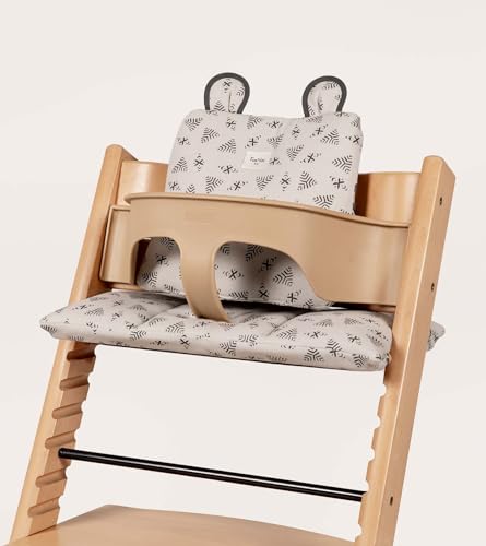 Conjunto de Almofadas Evolutivas STOKKE BCN FUN*DAS BCN - Acessórios para cadeira alta e assento elevatório - 2 almofadas, algodão, removíveis, apoio