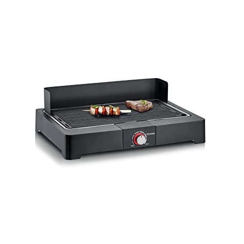Grelhador de Mesa Severin PG 8567 | Aço inoxidável Severin - Torradeiras e grelhadores - aço inoxidável, 8cm, temporizador, led, 2 pessoas