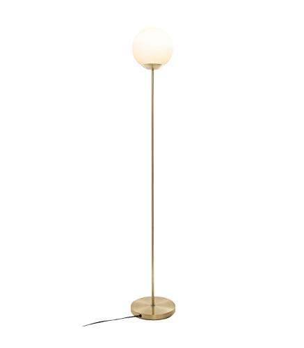 Candeeiro de Pé INNOVATION HOME FURNISH DRIS atmosphera - Luminárias - 22x22 cm, 180 cm cabo, vidro ecrã, ferro base