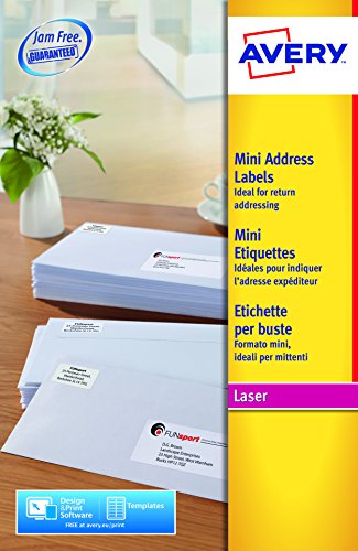 Etiquetas AVERY L7656-25 Branco (A4 - Branco) Avery - Papel de impressora e copiadora - branco, a4, inkjet, 25 peças