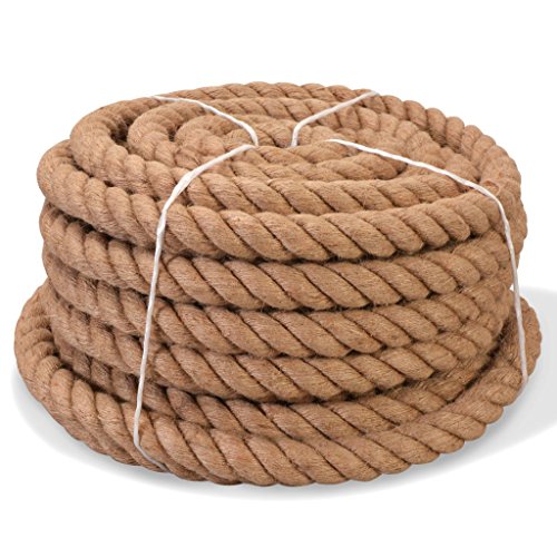 Fita para Tecido vidaXL 100% juta 20mm 50m Cabo de Construção Casa Jardim vidaXL - Cabos e cordas de hardware - tecido, juta, 20mm, 50m