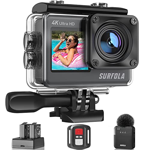 Action Cam SURFOLA SF530 (4K - 24 MP - Wi-Fi) Surfola - Peças de reposição para telemóveis - 4k, 24 MP, wi-fi, 30 fps