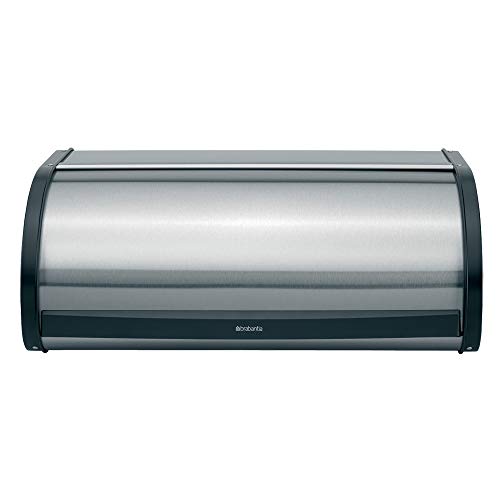 Caixa para pão BRAUN Bantia (Cinzento - Aço inoxidável) Brabantia - Caixas e sacos para pão - aço inoxidável, 2 peças, cinzento, 47x26x17cm