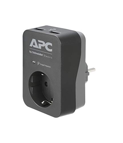 APC PME1-GR estabilizador de corrente 1 tomada(s) CA 230 V Preto, Cinzento APC - Tomadas e soquetes de energia - ca, 230v, preto, cinzento, usb