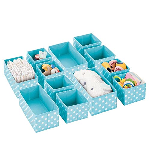 Caixa de Arrumação MDESIGN Turquoise (Plástico - 14 x 5.5 x 19 cm) MetroDecor - Armazenamento industrial - plástico, turquesa, 14x5.5x19 cm