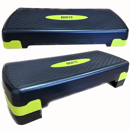 Plataformas de exercícios BS FIT Step (Recondicionado Como Novo) BSFIT - Step aeróbico - recondicionado, ajustável, metal, preto