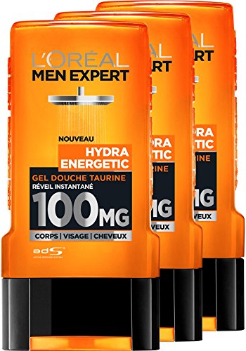 L'Oréal Men Expert Hydra Energetic Instant Awakening Shower Gel 3 x 100ml L'OREAL - Gel de banho - shower gel, hidratação, energia, instantâneo