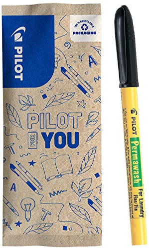 Marcador de Textil PILOT Permawash Preto 2 Unidades Pilot - Marcadores e marcadores de texto - permawash, preto, lavagem, permanente