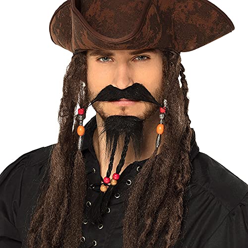 Peruca DISFRAZZES Homem Com Barba Preta (Tam: Tamanho Único) Boland - Efeitos especiais de fantasia - homem, barba preta, tamanho único