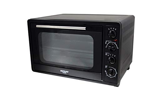 Mini Forno Elétrico BASTILIPPO Milan Preto Bastilipo - Fornos de bancada e torradeiras - mini, forno elétrico, preto