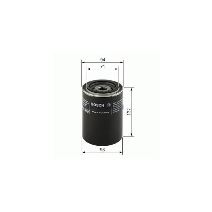 Filtro de Óleo BOSCH 0451103357 (2.5 mm) Bosch - Circulação de óleo do motor do veículo - filtro de óleo, bosch, 0451103357, 2.5mm, compatibilidade, preto
