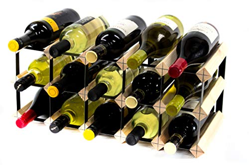 Acessório de cozinha e casa de banho cranville wkr015-01 15 garrafa(s) Preto, Madeira Cranville wine racks - Suportes para vinhos - garrafas, preto, madeira
