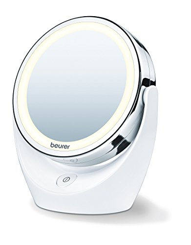 Espelho Maquilhagem BEURER BS49 (12 LEDs) Beurer - Ferramentas de Maquiagem - 12 LEDs, 5 níveis, pilhas AAA, 11cm