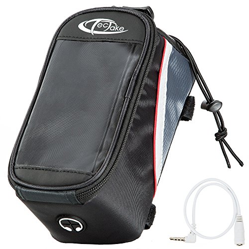 Bolsa para Bicicleta TECTAKE (Preto - Poliéster) TecTake - Peças de reposição para telemóveis - preto, poliéster