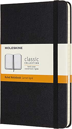 Caderno e Bloco de Notas Moleskine Classic Hard Cover Notebook - Medium Moleskine - Cadernos e bloco de notas - encadernação clássica, capa dura, 192 páginas