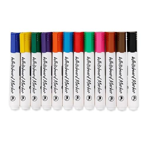 Conjunto de 12 Marcadores de Giz para Quadro Branco VINABO Vinabo - Marcadores e marcadores de texto - 12 marcadores, giz, quadro branco