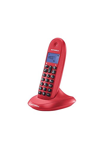 Telefone sem fio MOTOROLA C1001 Preto, Azul Motorola - Telefonia - telefone sem fio, motorola c1001, preto, azul, auscultadores, microfone