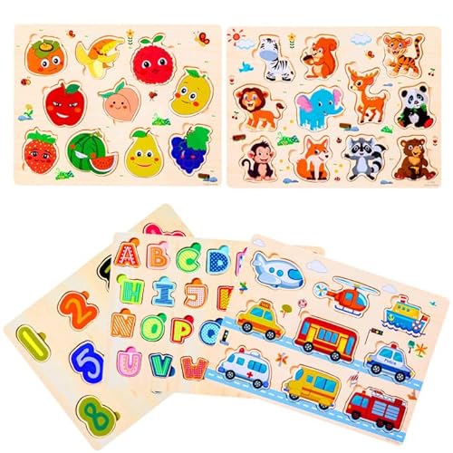 Jogo Didático PURPLEDI Puzzle (Idade Mínima: 1) Purpledi - Jogos - madeira, 15x15 cm, desenhos coloridos, variáveis