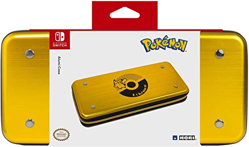 Capa Nintendo Switch HORI Pikachu (Alumínio) Hori - Acessórios para console de jogo portátil - alumínio, proteção completa, design exclusivo, Pokémon Pikachu