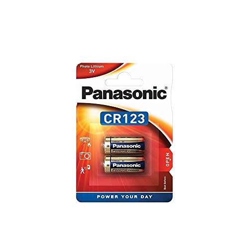 Pilhas PANASONIC CR123 (Lítio - 3V - 2 unidades) Panasonic - Baterias - litio, 3V, 1400mAh