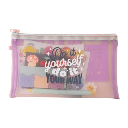 Kit de Artesanato para Caderno MR. WONDERFUL WOA2211866 Mr. Wonderful - Papel de impressora e copiadora - estuche transparente, blocos adesivos, caneta azul, folha autocolante