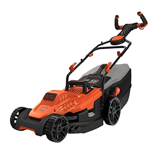 Corta-Relva BLACK & DECKER BEMW471ES (Autonomia: 45 min - 600 m2) BLACK + DECKER - Cortadores de relva - 45 min, 600 m2, 40 L, ajuste altura, 3 rodas