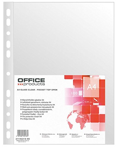 Bolsas para Catálogo OFFICE PRODUCTS Transparente (100 Un) PBS Connect Polska Sp. z o.o. - Protetores de folhas - transparente, antirrefletante, anti-estático, 100 un