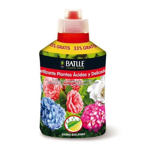 Fertilizante Batlle para Plantas Ácidas e Delicadas 400 ml BATLLE - Adubos - fertilizante, plantas ácidas, delicadas, 400 ml