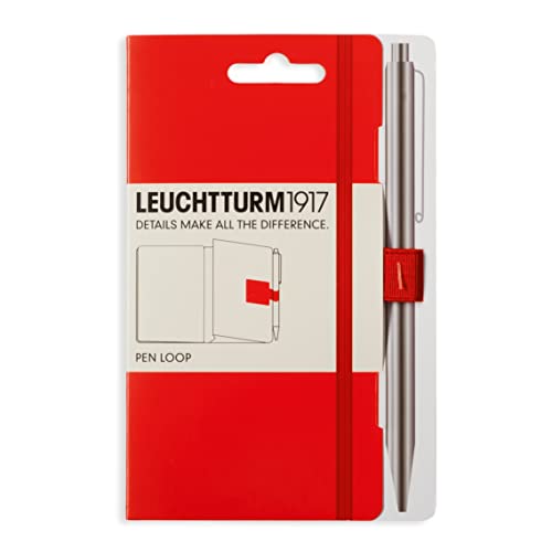 Suporte para caneta LEUCHTTURM 1917 Pen Loop - Vermelho LEUCHTTURM1917 - Cadernos e bloco de notas - suporte, caneta, elástico, leuchtturm1917, vermelho